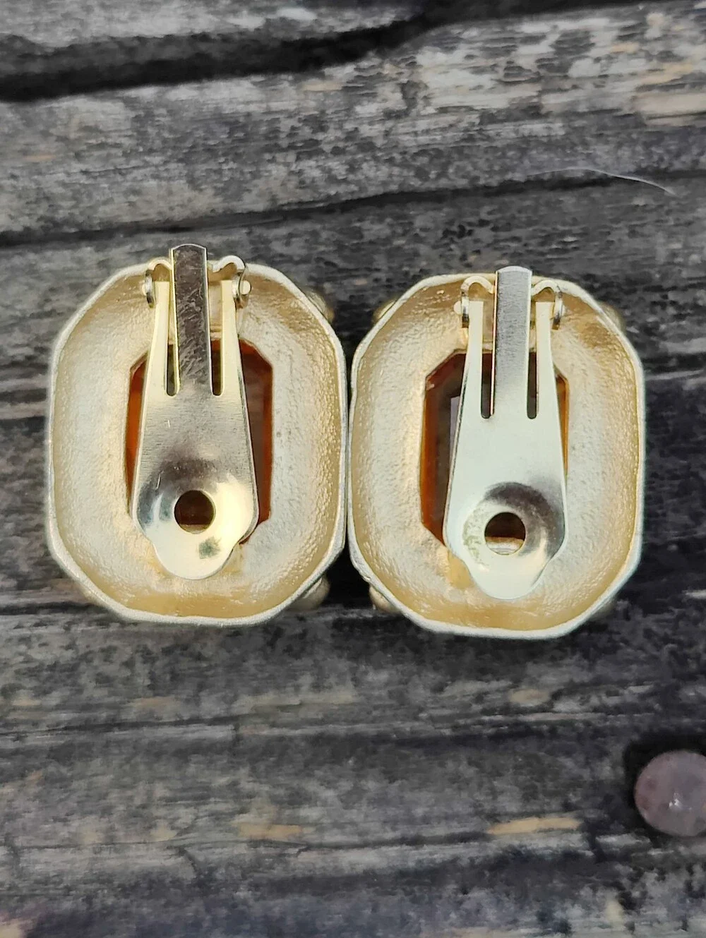 💛 Vintage Citrine Crystal Earrings